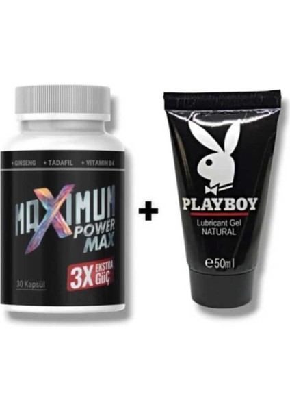 Maximum Power Max 3x Erkek Performansı Arttıran 30'lu Mucizevi Kayganlaştırıcı Jel 50 ml