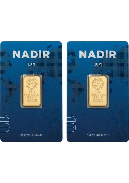 20 Gram (10 Gram +10 Gram) Külçe Gram Altın 24 Ayar modelleri