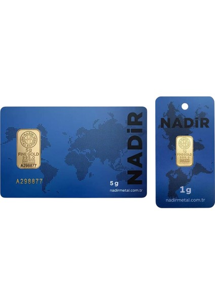 6 Gram (5+1) Külçe Gram Altın 24 Ayar modelleri