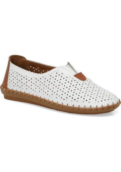 166102.Z5FX Beyaz Kadın Düz Ayakkabı