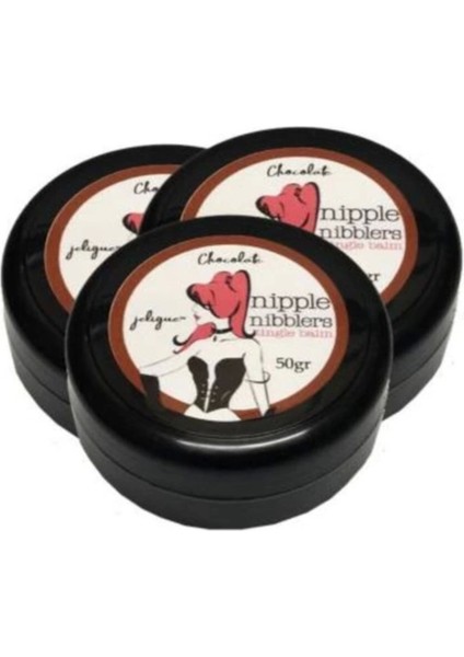 Hintohu Nipple Nibblers Tingle Balm Chocolate Flavored 50ML Çikolatalı Göğüs Bakım Kremi 3 Adet