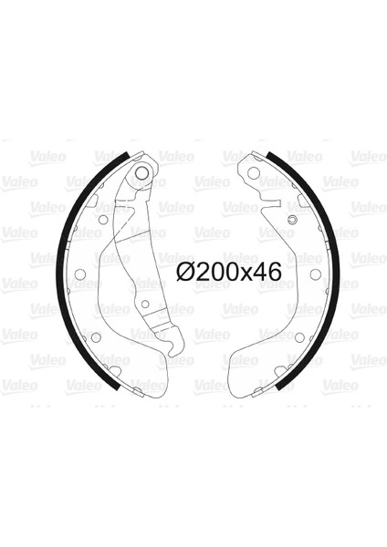 Arka Pabuç Balata Corsa C 00-09 Vectra A 93-95 Astra F 91-98 Lacettı 05 Nubıra 03 200X46