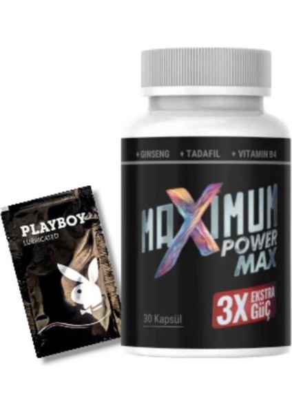 Maximum Power Max Erkek Performansı Arttıran Extra Güç 30 Lu Yanında Mucizevi Jel Hediye