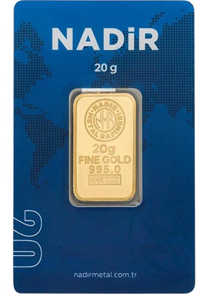 20 Gram Külçe Gram Altın 24 Ayar