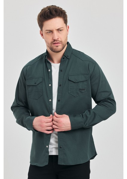 Erkek Gömlek Slim Fit Erkek Kot Gömlek indirimleri