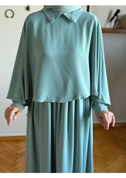Pelerinli Elbise 5084 modelleri