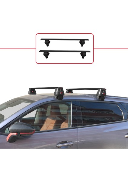 Chery Omoda 5 2023 ve Sonrası ile Uyumlu Ace-4 Ara Atkı Tavan Barı Siyah 2 Adet fiyatları