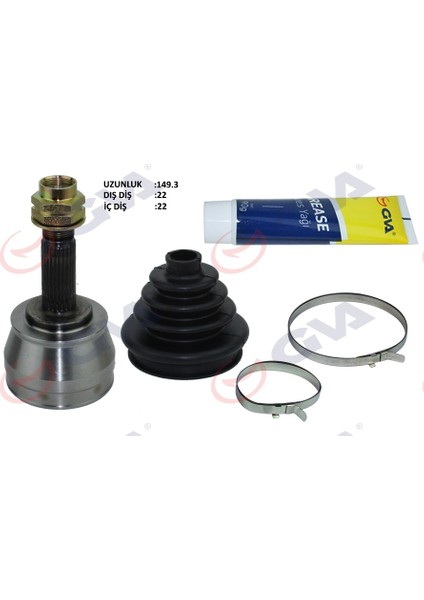 Aks Kafası Dış Ön Palıo/albea 1.2 03-07 22X22X47 150MM