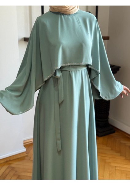 Taşlı Yarasa Kol Abiye 5066
