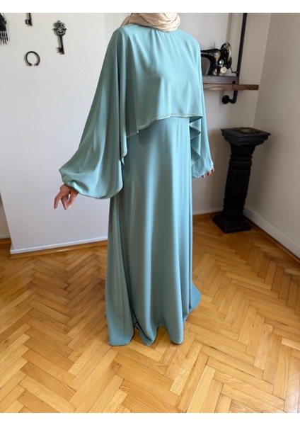 Taşlı Yarasa Kol Abiye 5066 fırsatları