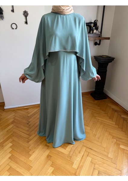 Taşlı Yarasa Kol Abiye 5066 indirimleri