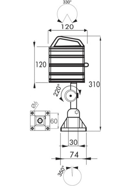 Endüstriyel Makina Aydınlatma Lambası Erc H-30-65 fiyatları