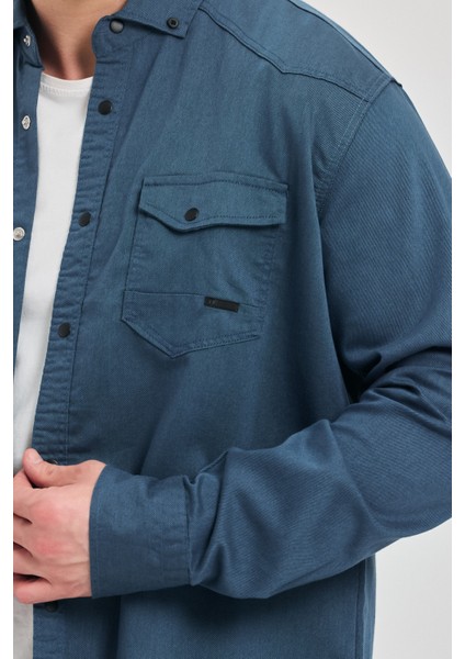 Erkek Gömlek Slim Fit Erkek Kot Gömlek modelleri