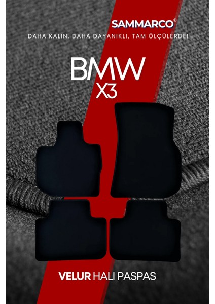 Bmw X3 2022 Halı Paspas Velur Paspas Kumaş Paspas Oto Paspas modelleri