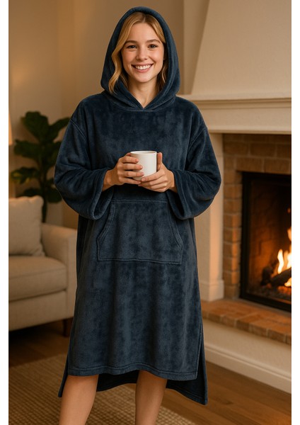 Unisex , Welsoft Kapşonlu Giyilebilir Battaniye , Panço fiyatları