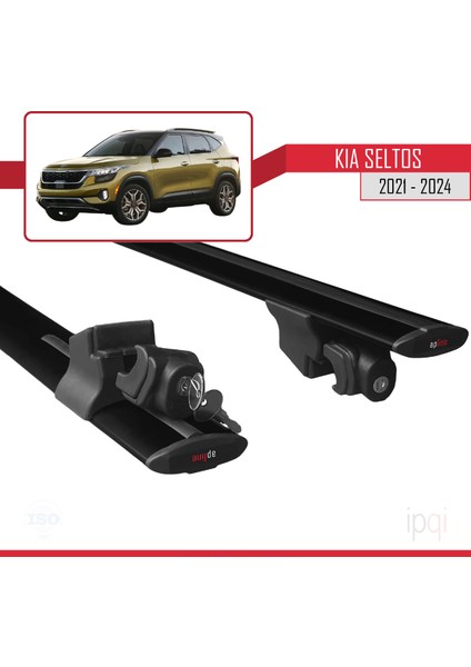 Kia Seltos 2021-2024 Arası ile Uyumlu Hook Model Ara Atkı Tavan Barı Siyah 2 Adet indirimleri