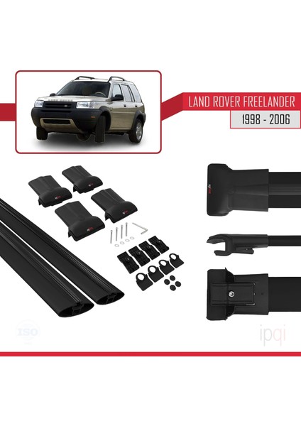 Land Rover Freelander (L314) 1998-2006 Arası ile Uyumlu Fly Model Ara Atkı Tavan Barı Siyah 2 Adet indirimleri