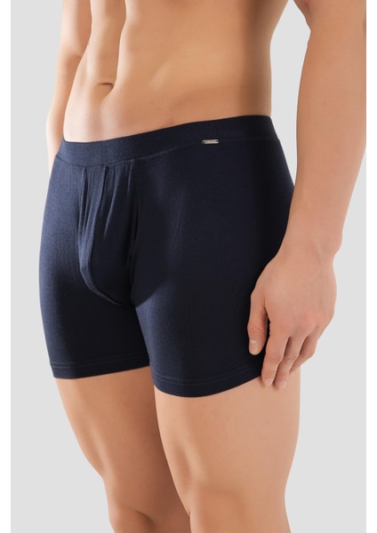 Erkek Mikro Modal Elestan Basic Boxer 1402 Lacivert