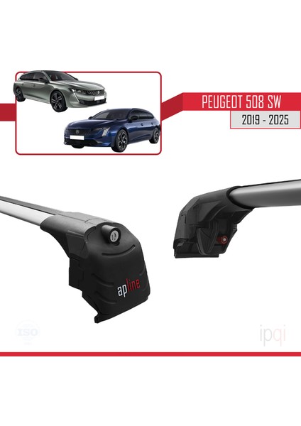 Peugeot 508 Sw 2019-2025 Arası ile Uyumlu Ace-2 Ara Atkı Tavan Barı Gri 2 Adet modelleri