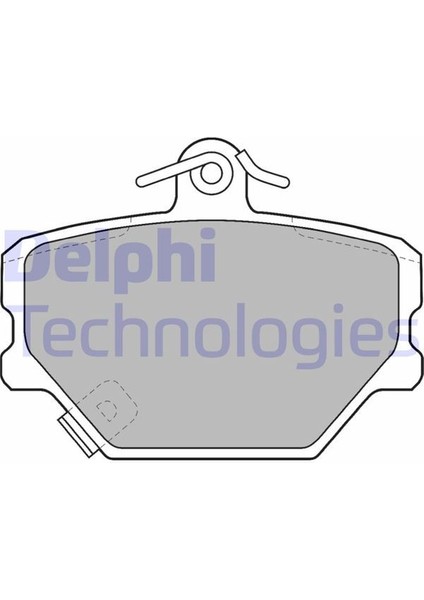 Delphı LP1465 - Fren Balatası On Smart Fortwo Coupe 451 Roadster Coupe 452 Cabrıo 450 Cıty-Coupe 450
