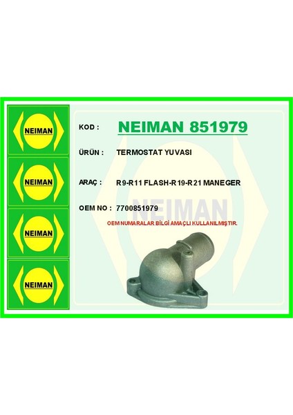 Termostat Yuvası R9-R11 FLASH-R19-R21 Maneger