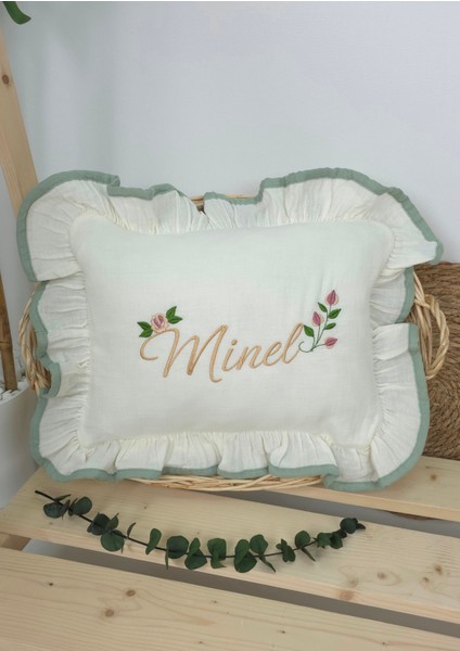 Müslin Yeni Doğan 4katlı Organik %100PAMUK Kişiye Özgü Nakışlı Hastane Çıkış Seti (Güllü Model-4) fiyatları