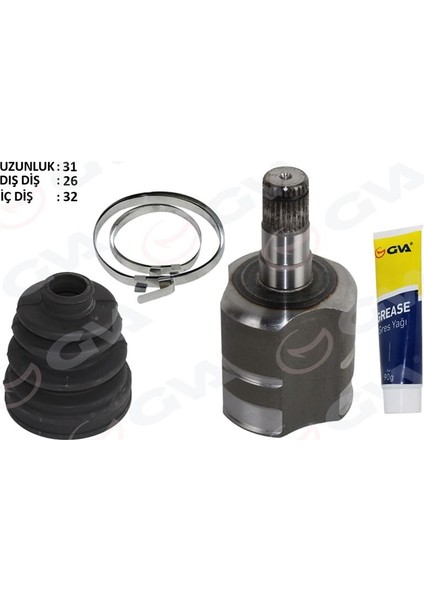 4475299KI - Aks Kafası Iç Golf5-Golf6-Jetta Bm Otomatık 04-13 Bm