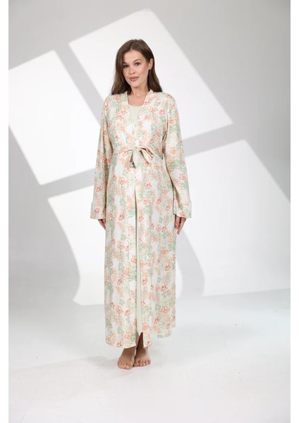 Pamuklu Biyeli Kruvaze Yaka Emzirmeye Hastane ve Günlük Kullanıma Uygun Gecelik Sabahlık Takımı fırsatları