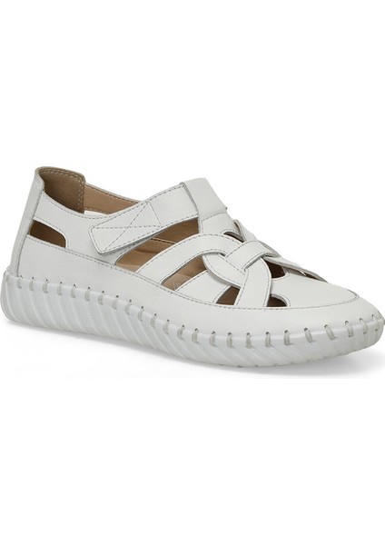 105425.Z5FX Beyaz Kadın Düz Ayakkabı