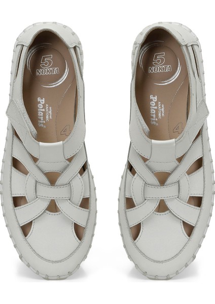105425.Z5FX Beyaz Kadın Düz Ayakkabı