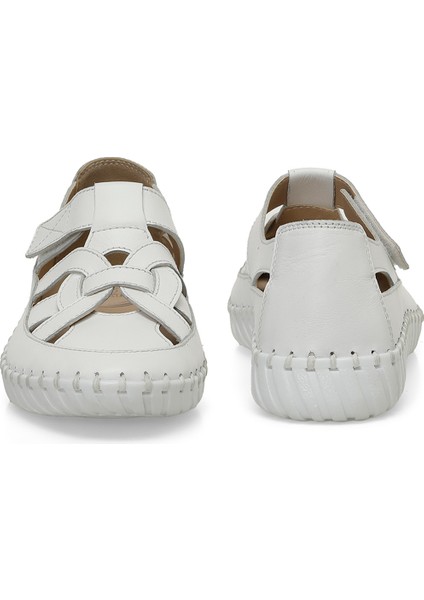 105425.Z5FX Beyaz Kadın Düz Ayakkabı