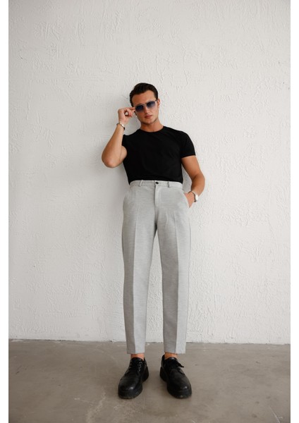 Erkek Rahat Kesim Gri Pantolon modelleri