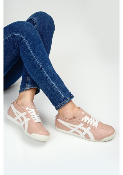 E-2009 Pudra Beyaz Kadın Sneaker Spor Ayakkabı fırsatları