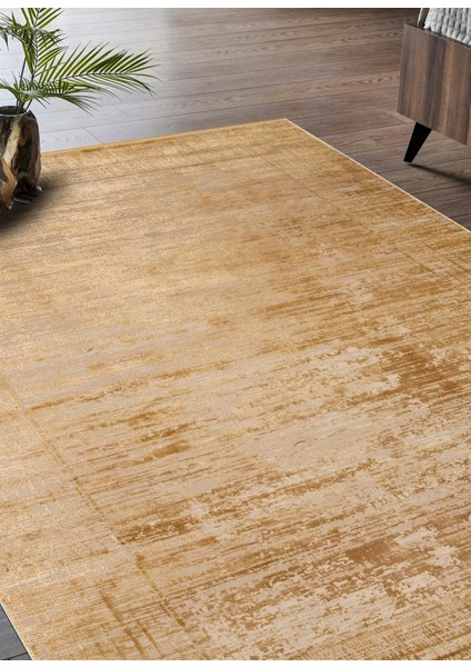 Franko Dyed Fsd 02 Antik Gold Viskon & Akrilik Yüksek Dokulu Modern Salon Halısı modelleri