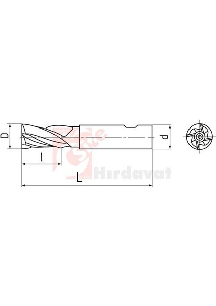 Zps-Fn Uzun Parmak Freze 24MM Dın 844 fiyatları
