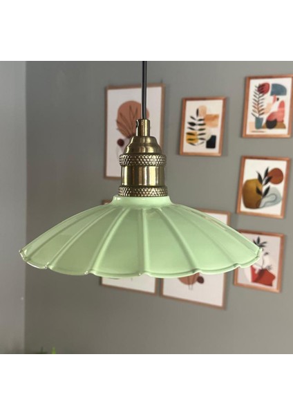 Risso Mint Metal Avize Tekli Lale Başlık Mutfak Modern Dekoratif Sarkıt Aydınlatma fırsatları