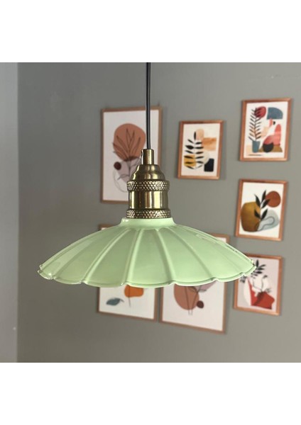 Risso Mint Metal Avize Tekli Lale Başlık Mutfak Modern Dekoratif Sarkıt Aydınlatma indirimleri