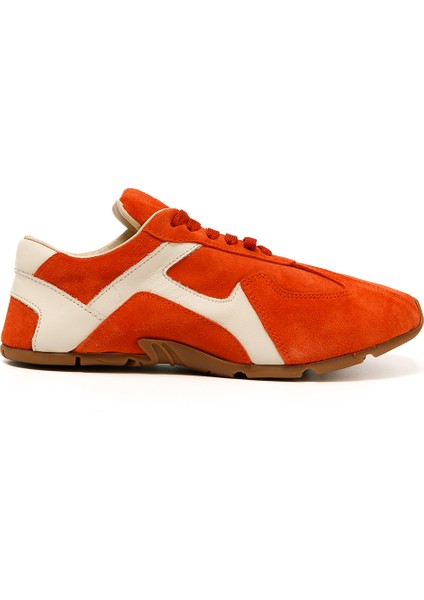 Kadın Sneaker ( Günlük) RC-25Y-187-MIU1005 John May Oranj Süet-Bej Cilt