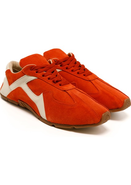 Kadın Sneaker ( Günlük) RC-25Y-187-MIU1005 John May Oranj Süet-Bej Cilt modelleri