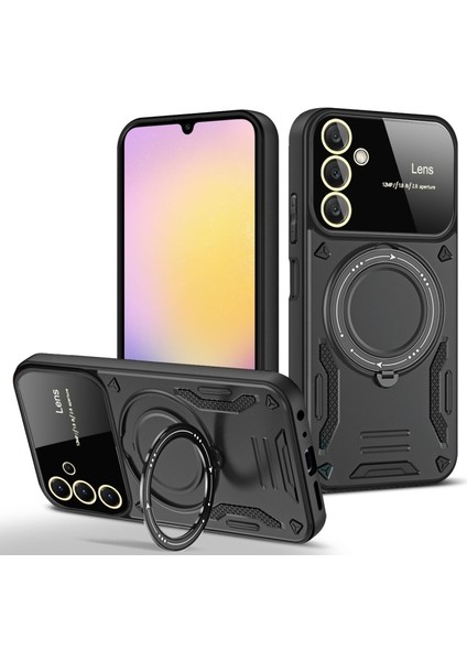 Samsung Galaxy S25 Fe Kılf Magsafe Stand Özellikli Lens Korumalı Kılıf