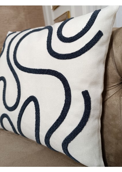 Bohem Tarz Punch Nakışlı Kırlent Kılıfı | 43X43 cm modelleri