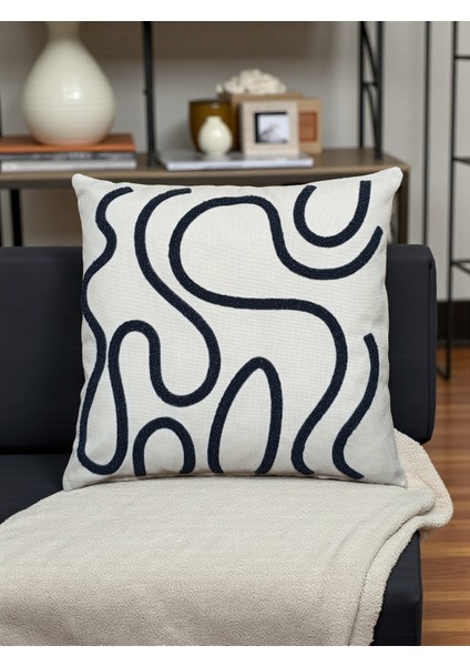 Bohem Tarz Punch Nakışlı Kırlent Kılıfı | 43X43 cm indirimleri