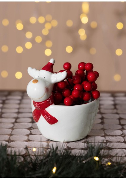 Yılbaşı Kasesi Çerezlik 13X11X13 cm fiyatları