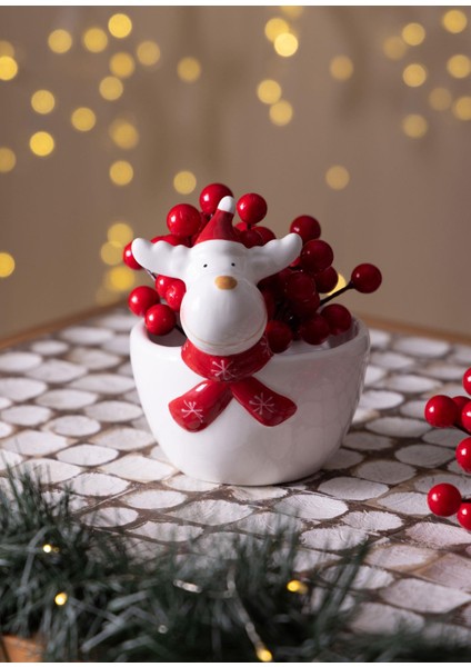 Yılbaşı Kasesi Çerezlik 13X11X13 cm modelleri