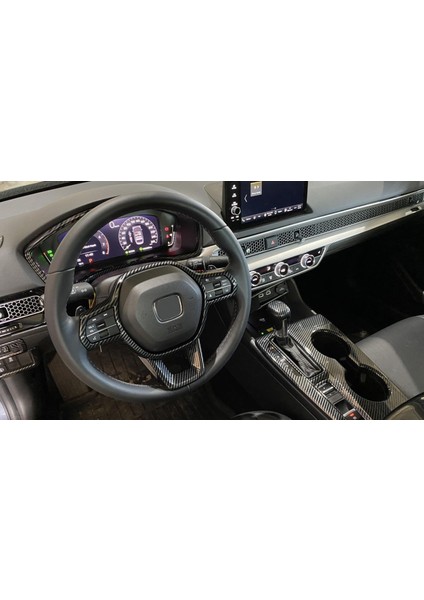 Honda Civic Fe1 Karbon Direksiyon Kaplama Seti 2 Parça modelleri