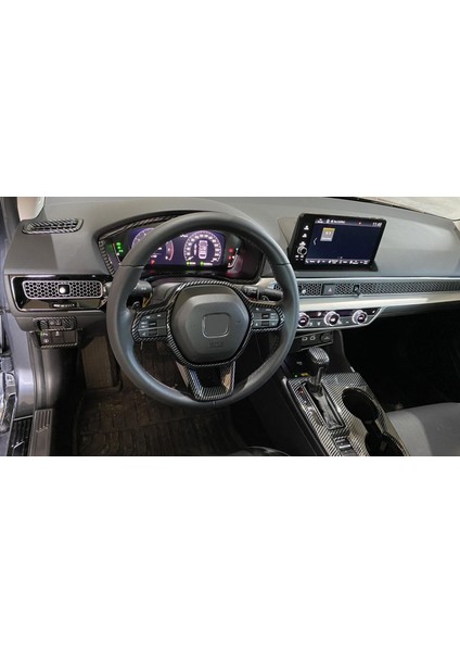 Honda Civic Fe1 Karbon Direksiyon Kaplama Seti 2 Parça fırsatları