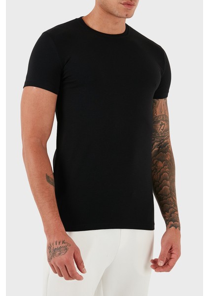Pamuklu Slim Fit Bisiklet Yaka T Shirt Erkek T Shirt DCM380020 01 indirimleri