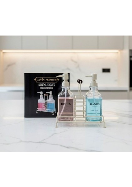 2’li Cam Sabunluk – Bulaşık ve El Sabunu