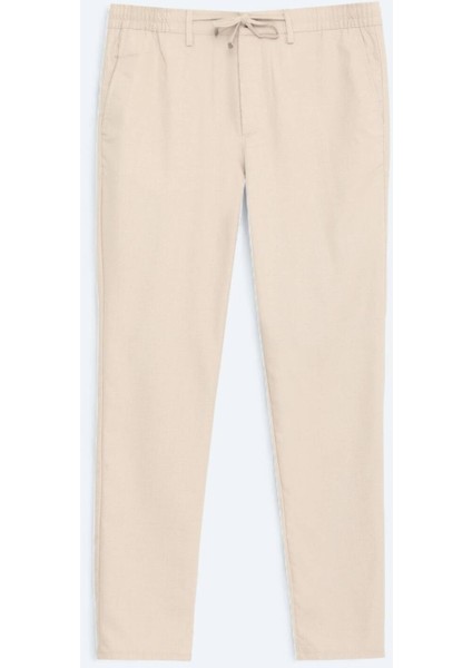 Vizon Düz Dokuma Jogging Fit Casual Pantolon