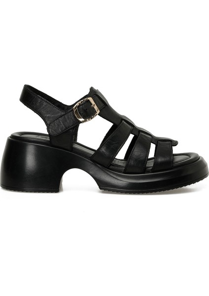 Inci Incı Isla 5fx Siyah Kadın Kalın Taban Sandalet